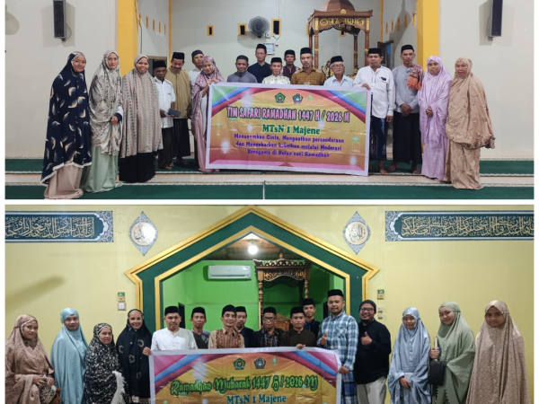 Pererat Ukhuwah di Malam Sembilan Belas: MTsN 1 Majene Kerahkan Tim Syafari Ramadhan di Dua Lokasi